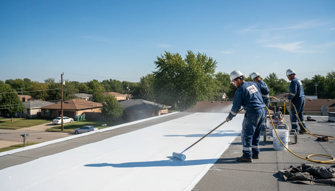 Commercial roof coating in La Fargeville, NY near me